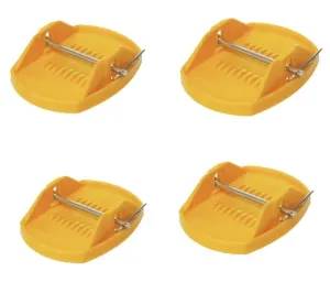 4 Pack - Caravan Stabilized Jack Pads - Yellow
