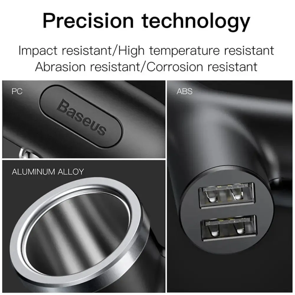 40w Dual Usb Gps 3 Devices Car Phone Charger for Universal Mobile Phones