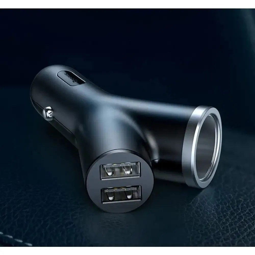 40w Dual Usb Gps 3 Devices Car Phone Charger for Universal Mobile Phones