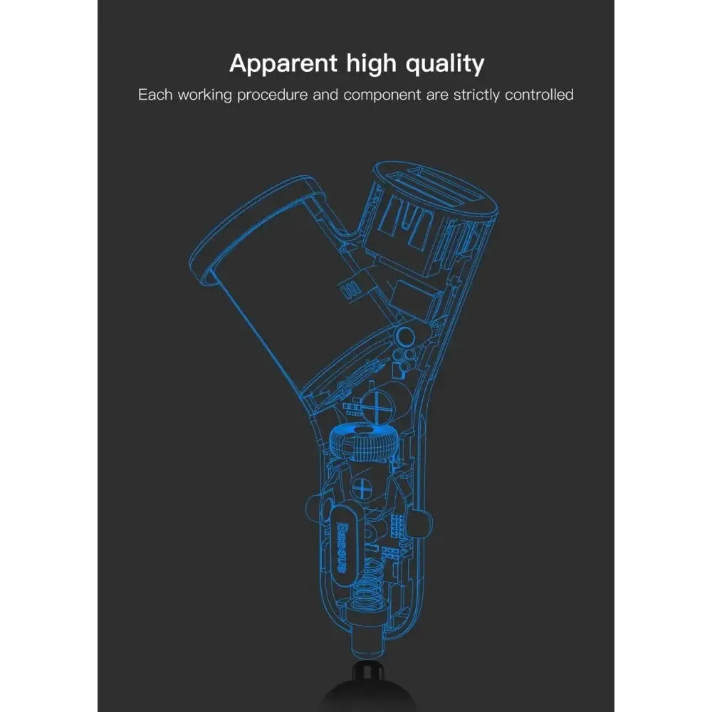 40w Dual Usb Gps 3 Devices Car Phone Charger for Universal Mobile Phones
