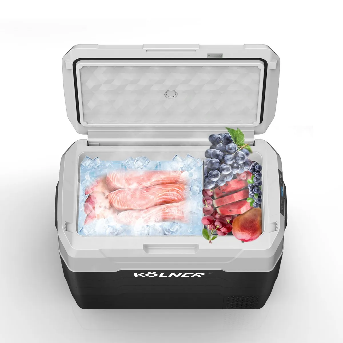 50L Portable Fridge Freezer Cooler | Camping Refrigerator - Black