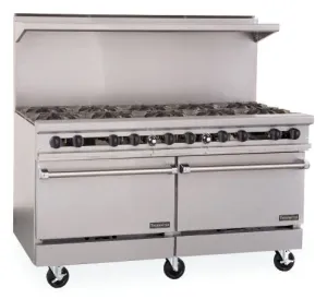 60" Gas Restaurant Range, 60 Griddle & 2 Ovens