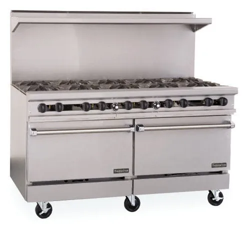 60" Gas Restaurant Range, 60 Griddle & 2 Ovens