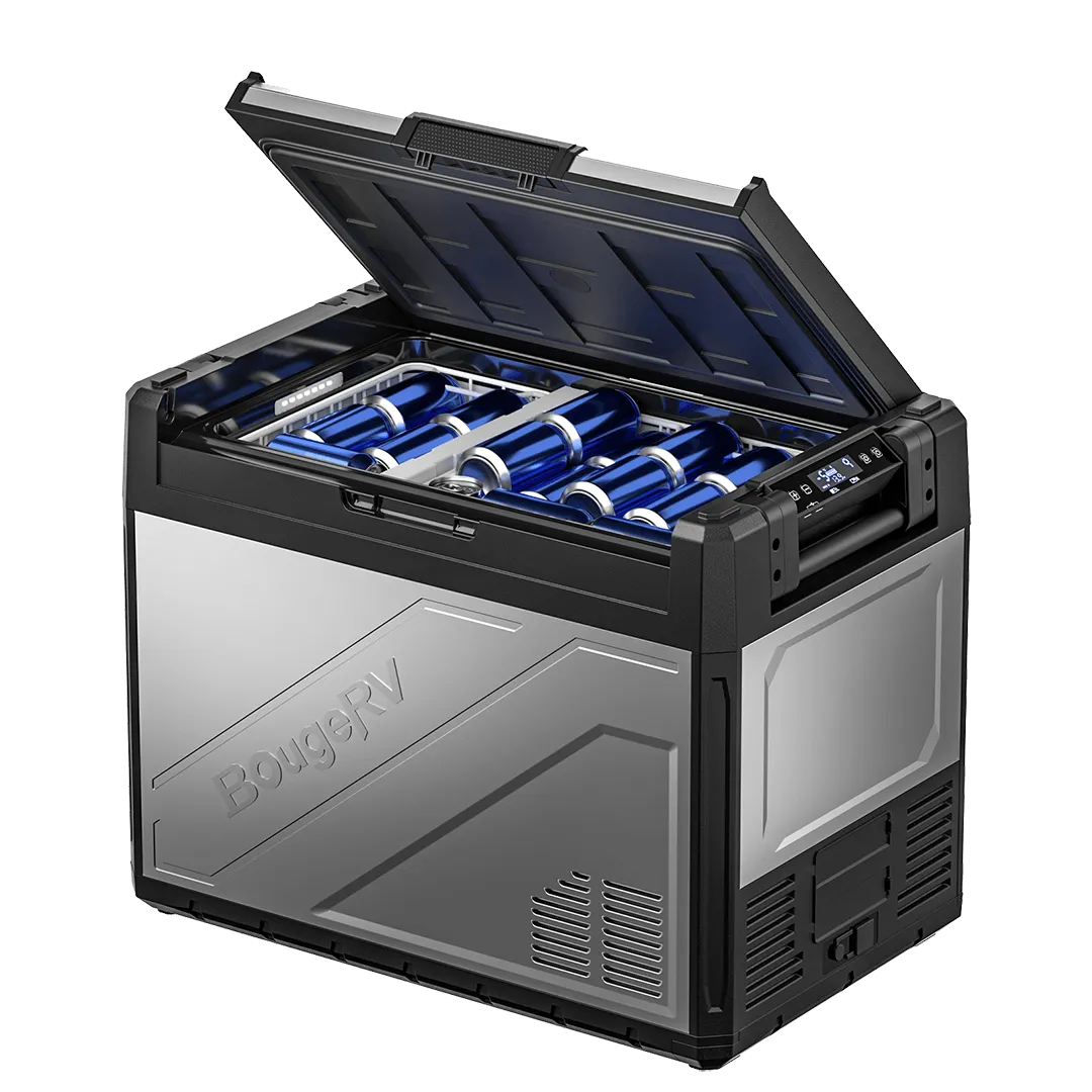 BougeRV Rocky 69QT Dual Zone 12V Portable Fridge