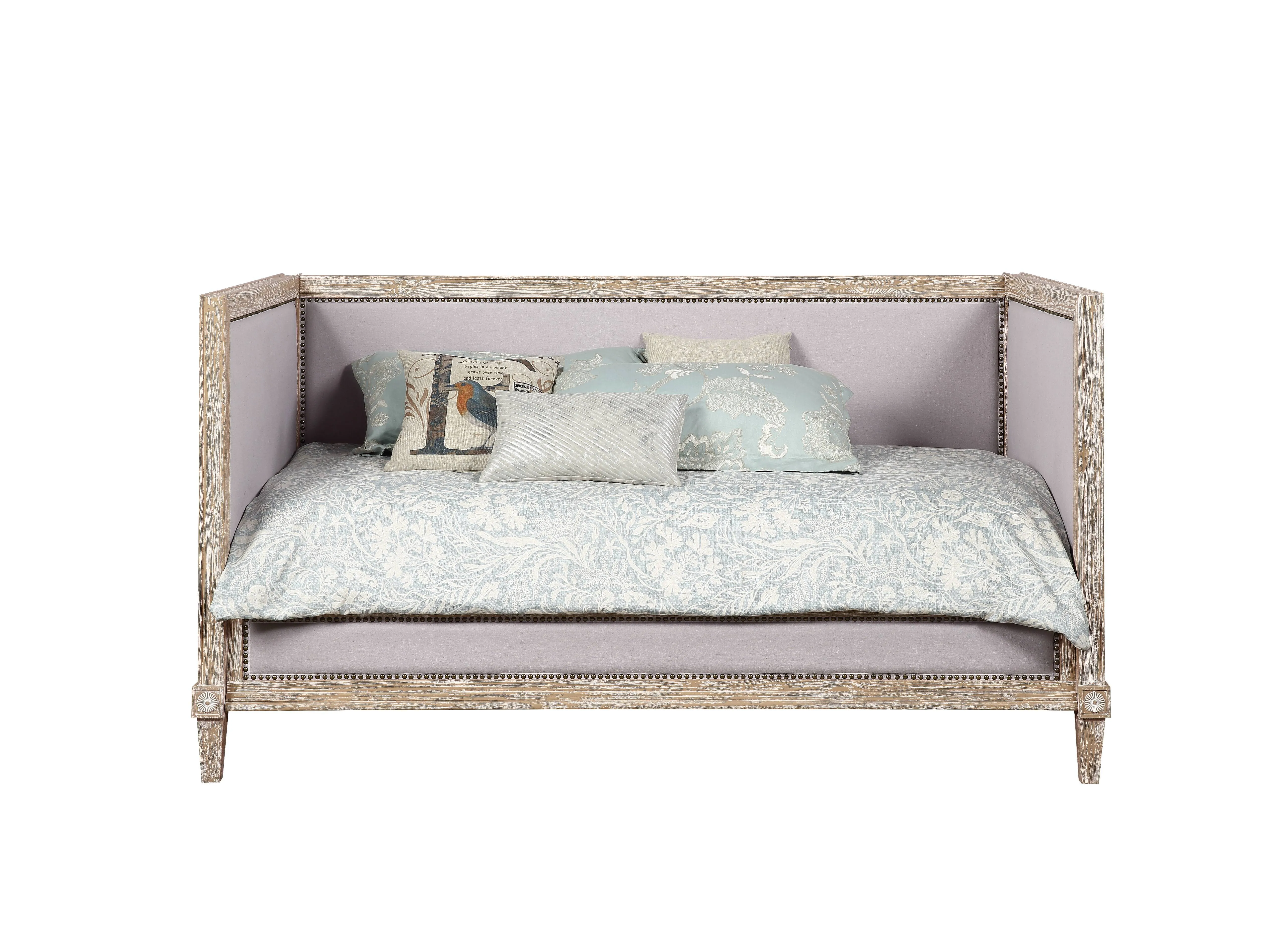 Charlton - Twin Daybed - Beige / Weathered Oak by Couch.com