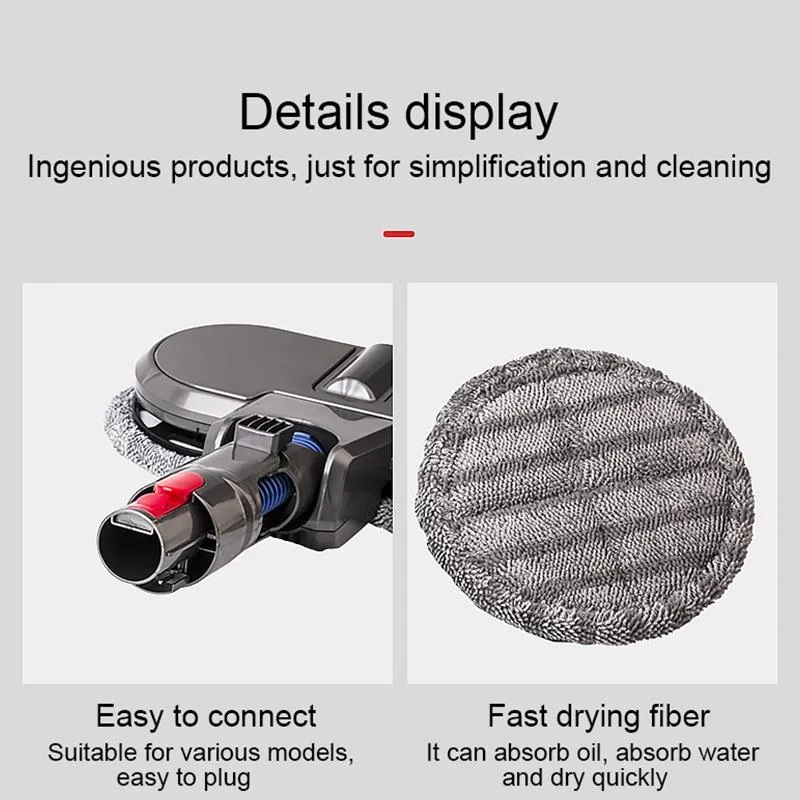 Electric Mop Cleaning Head with Water Tank for Dyson V7 / V8 / V10 / V11 Vacuum Cleaner