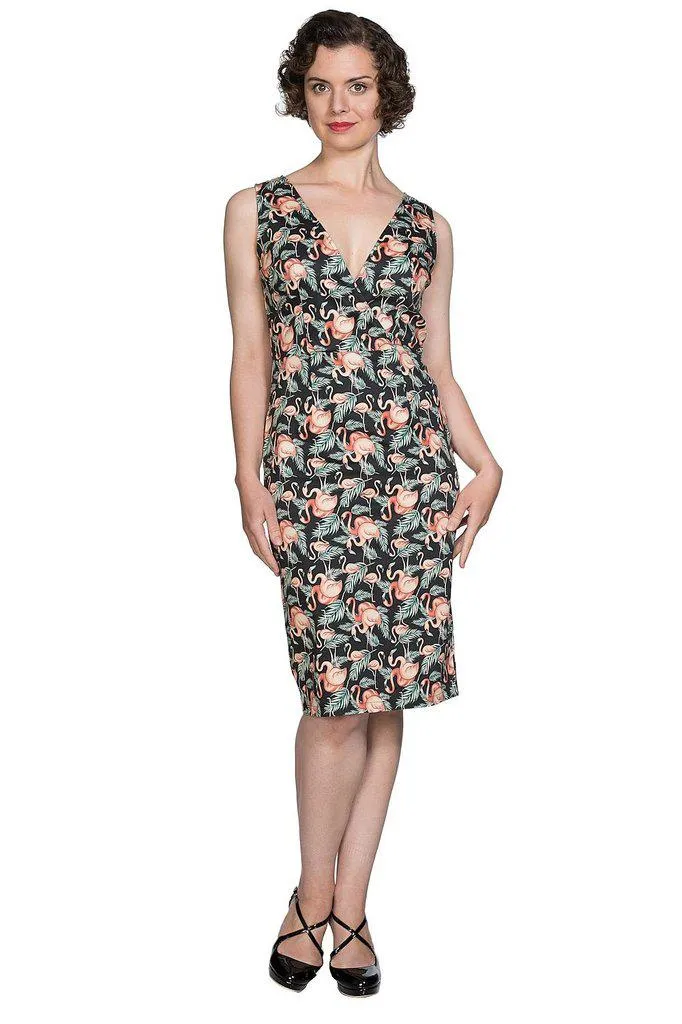 Flamingo Honnie Pencil Dress