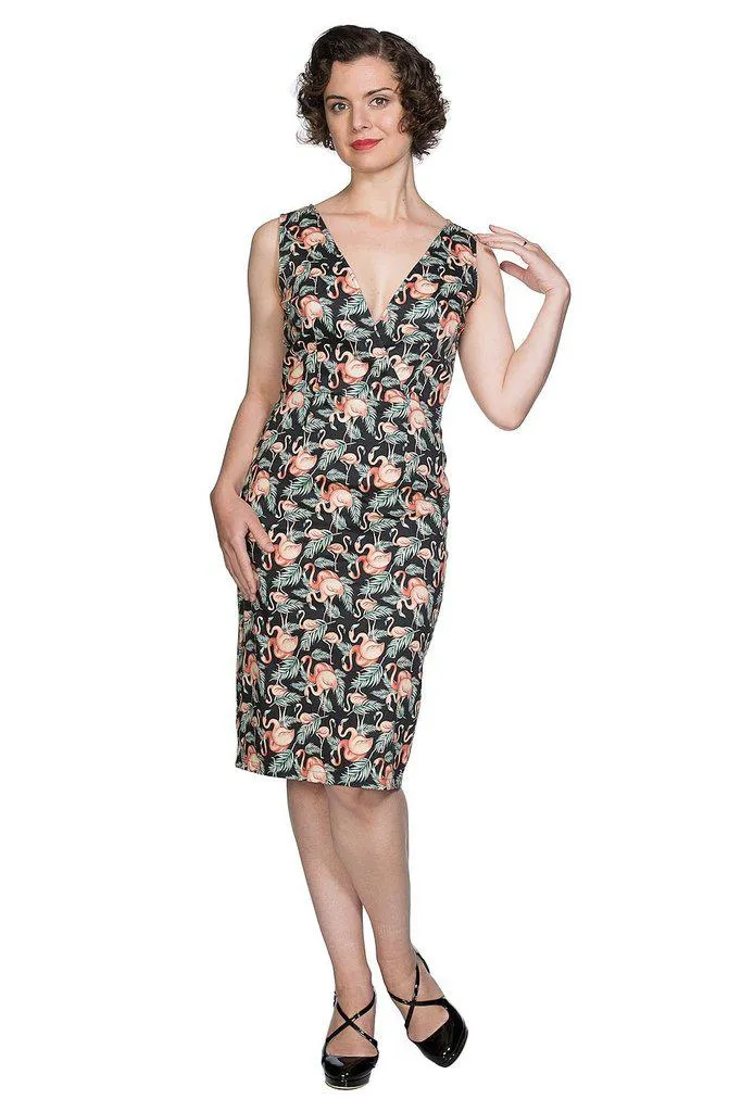 Flamingo Honnie Pencil Dress