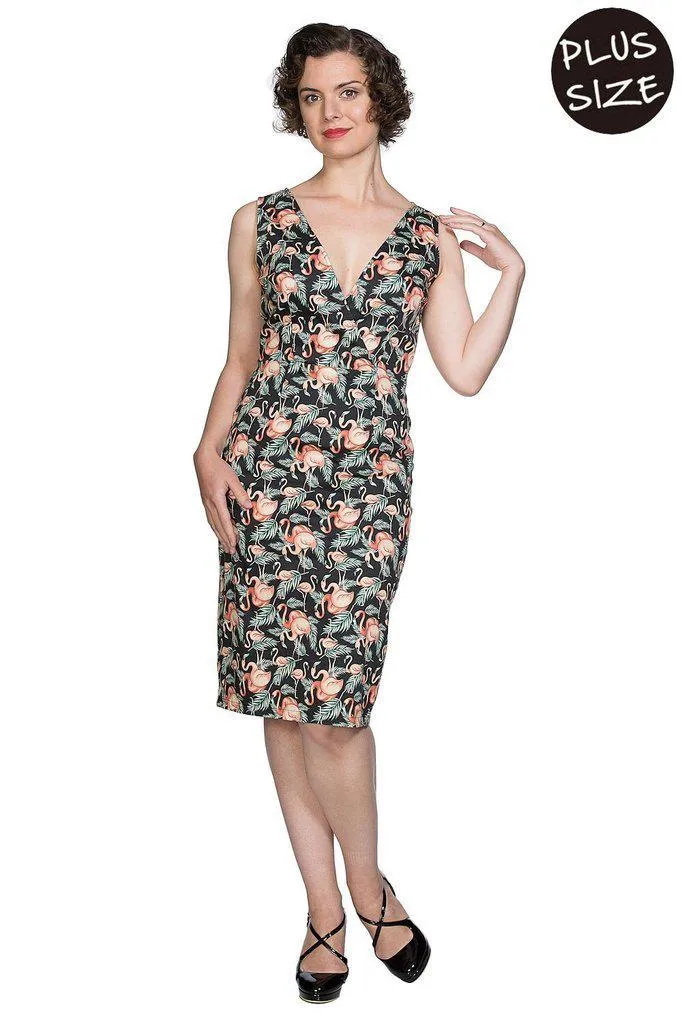 Flamingo Honnie Pencil Dress