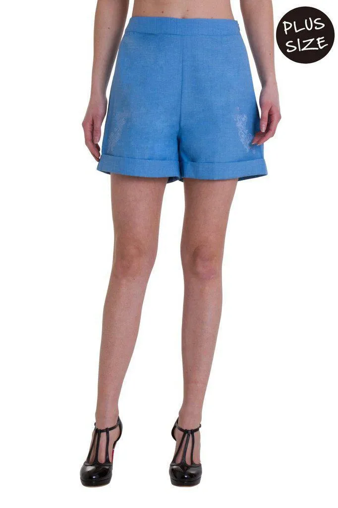 Floral Days Plus Size Shorts