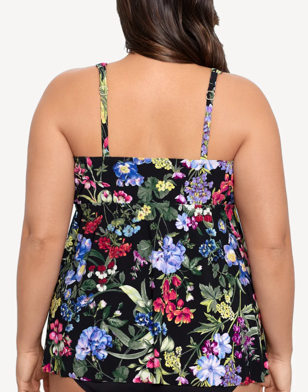 Flowerette Molly Plus Size Tankini Top