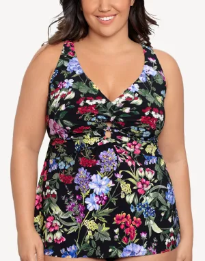 Flowerette Molly Plus Size Tankini Top