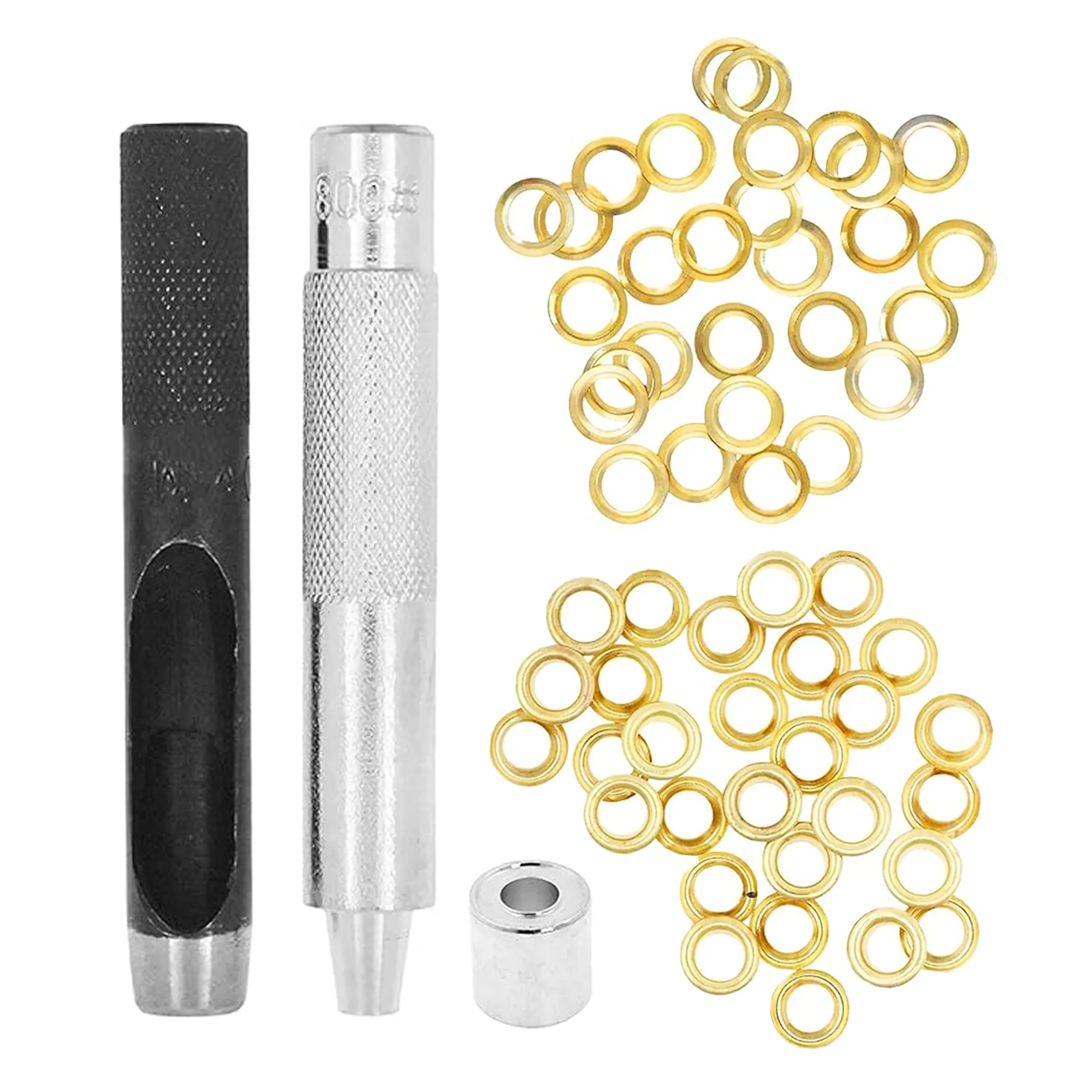 Grommet Eyelet Kit with Setting Tools for Leather, Fabric, Boots, Tarp Repair, Sewing