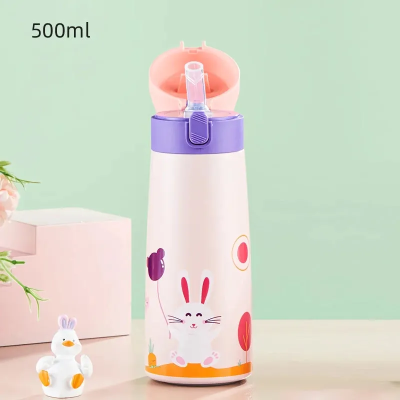 Kid-Friendly Cartoon Stainless Steel Thermal Mug