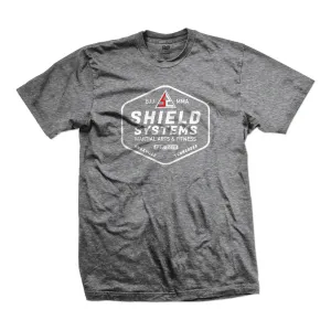 Shield Systems tee Badge, athl. grey