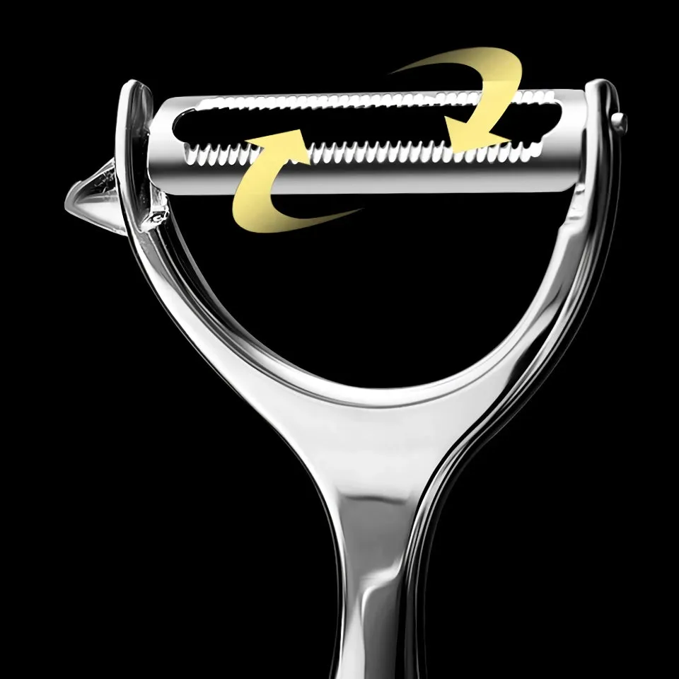 Stylish Multi-function Stainless Steel Kitchen Peeler & Cutter