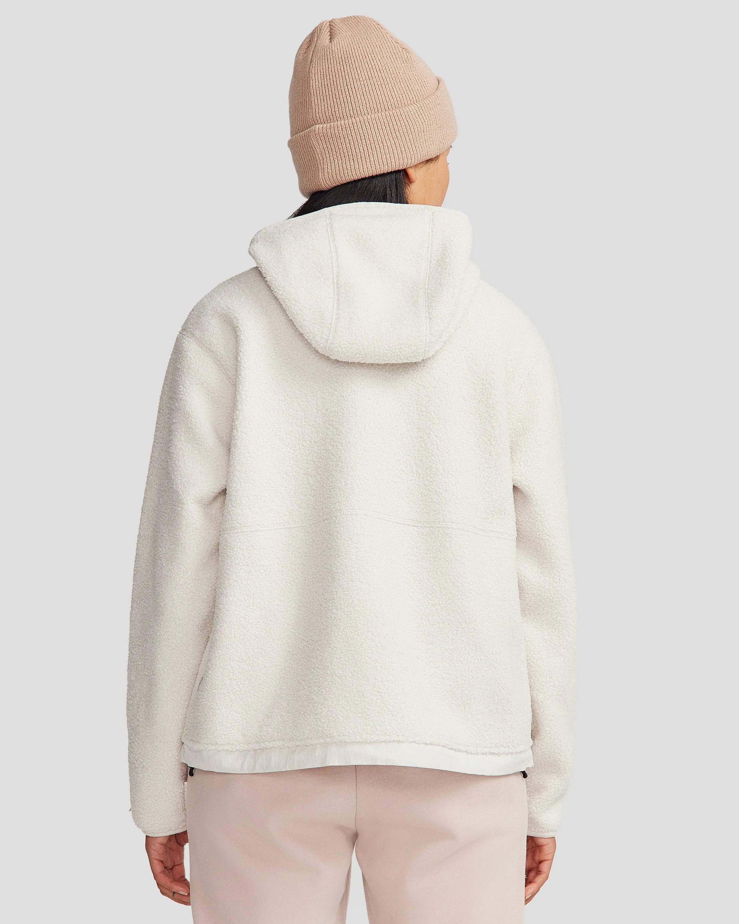 Women's Co-Z High Pile Hooded Pullover v2 - Shroom