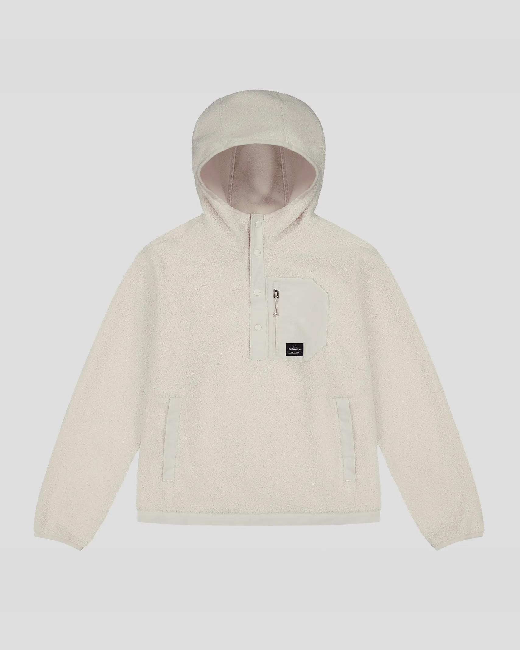 Women's Co-Z High Pile Hooded Pullover v2 - Shroom