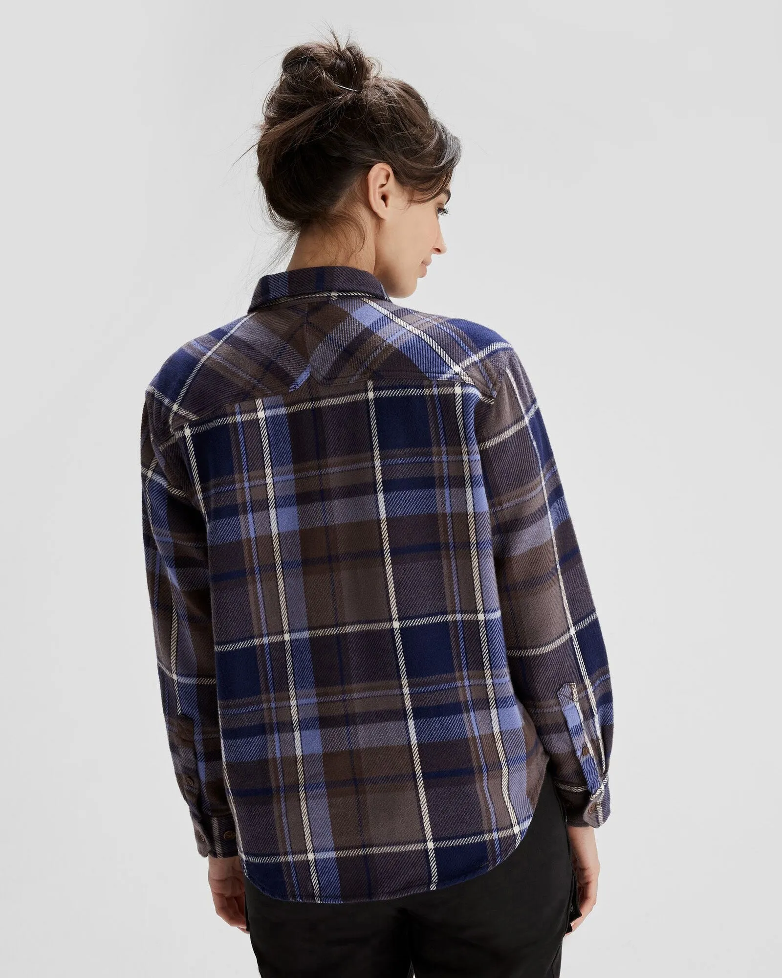 Women's Huntly Long Sleeve Shirt - Cabin Plaid Horizon Line