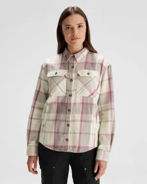 Women's Huntly Long Sleeve Shirt - Cabin Plaid Shroom